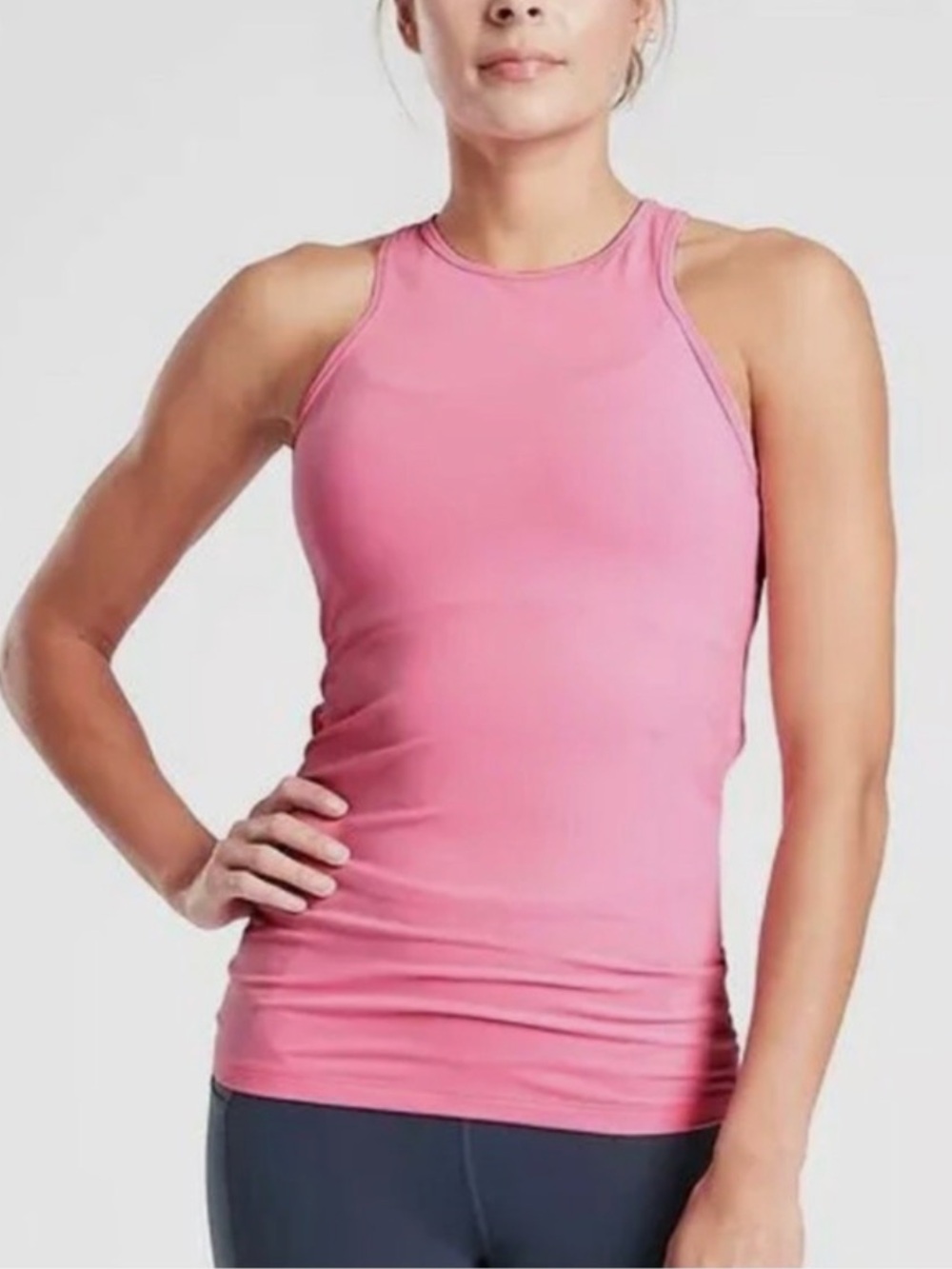 Athleta Pink Racerback Performance Tank